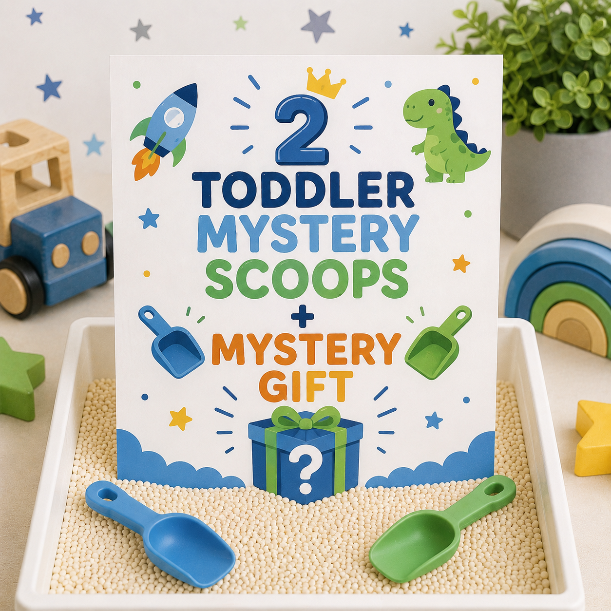 Toddler Boy 2 Scoop & 1 Mystery Gift